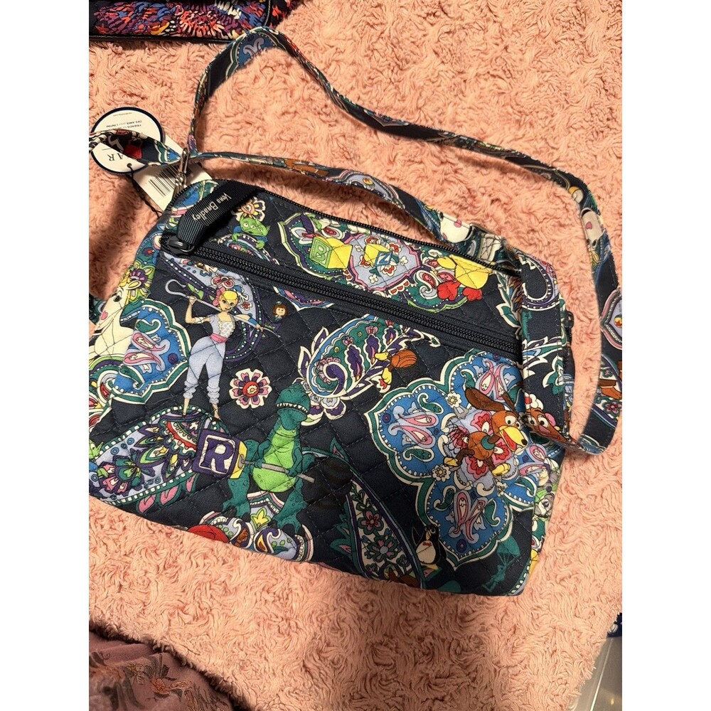 Vera Bradley Disney Toy Story Triple Compartment Crossbody Pixar Rex Buzz Woody